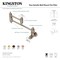 Kingston Brass KS3108PX Restoration Two-Handle Wall Mount Pot Filler, Brushed Nickel KS3108PX - alternate 5
